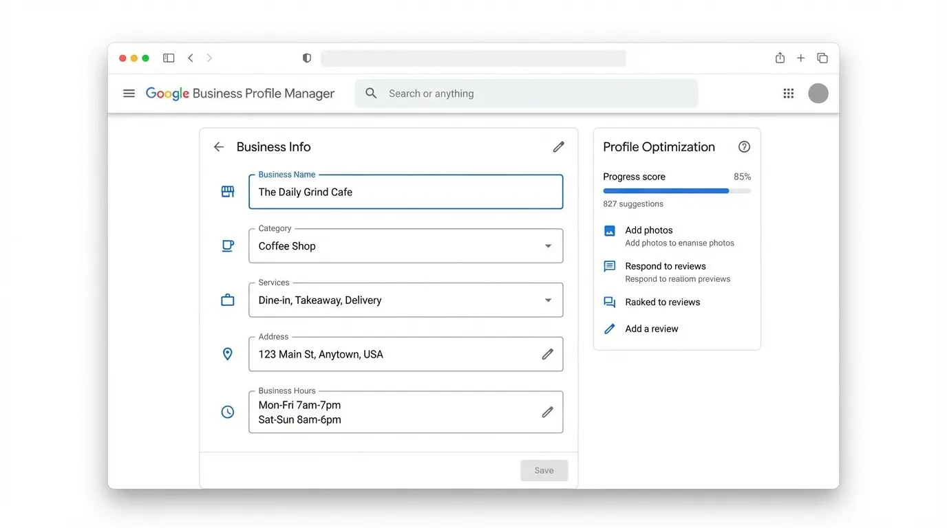 Google Business Profile Optimization